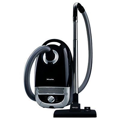 Miele C2 Powerline Dustbag Cylinder Vacuum Cleaner, Black